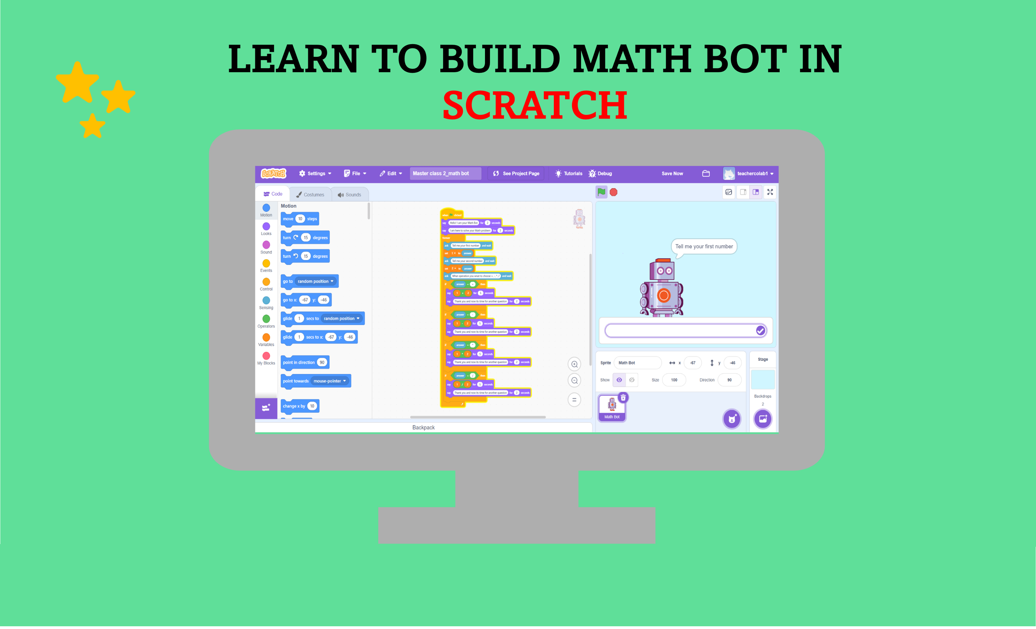 Scratch Math Bot